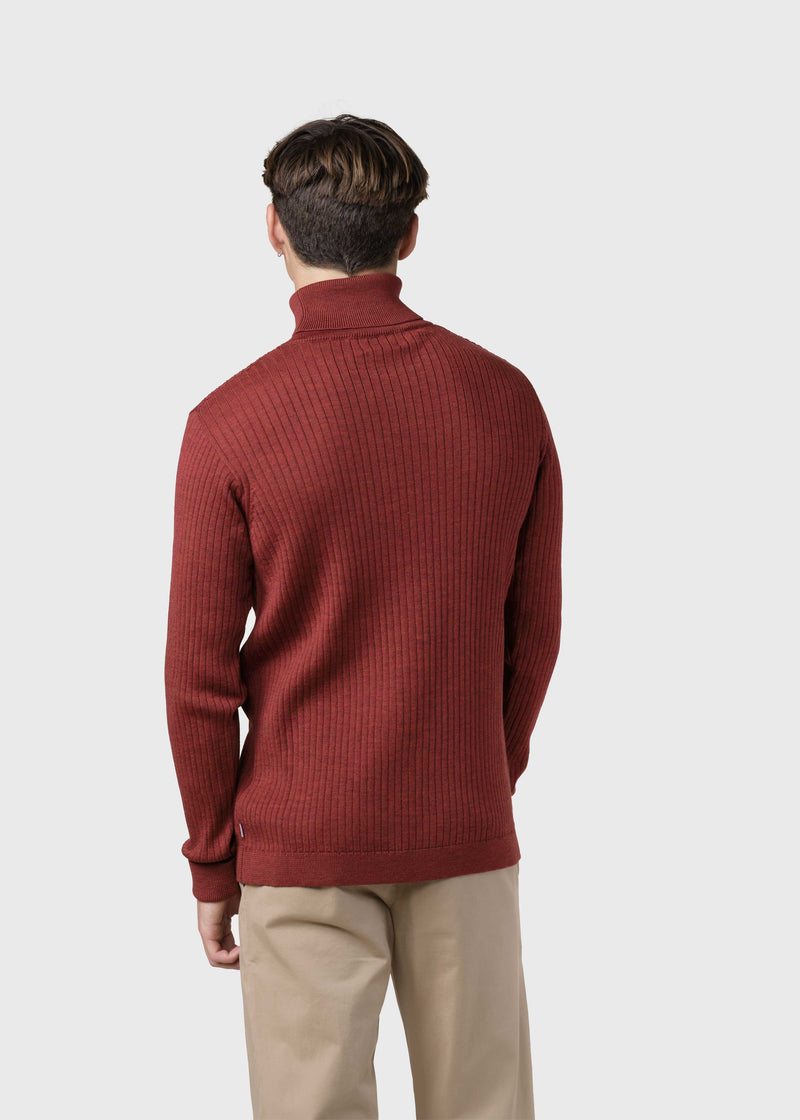 Klitmøller Collective ApS Jon knit Knitted sweaters Clay red