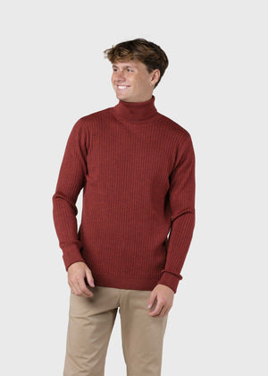 Klitmøller Collective ApS Jon knit Knitted sweaters Clay red