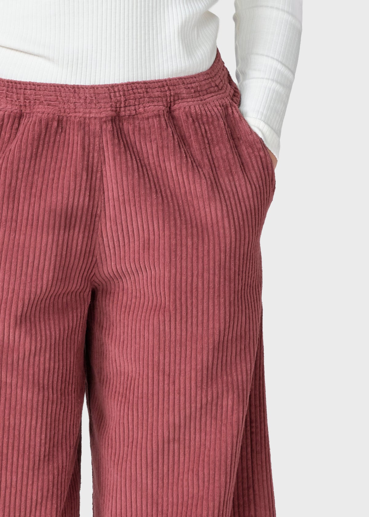 Klitmøller Collective ApS Kaja cord pants GOTS Pants Burgundy