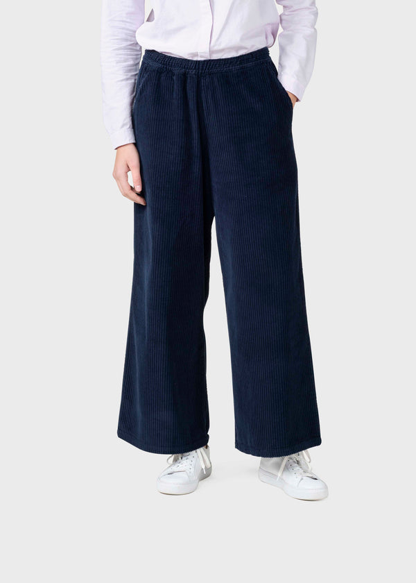 Kaja cord pants GOTS - Navy – klitmollercollective.com