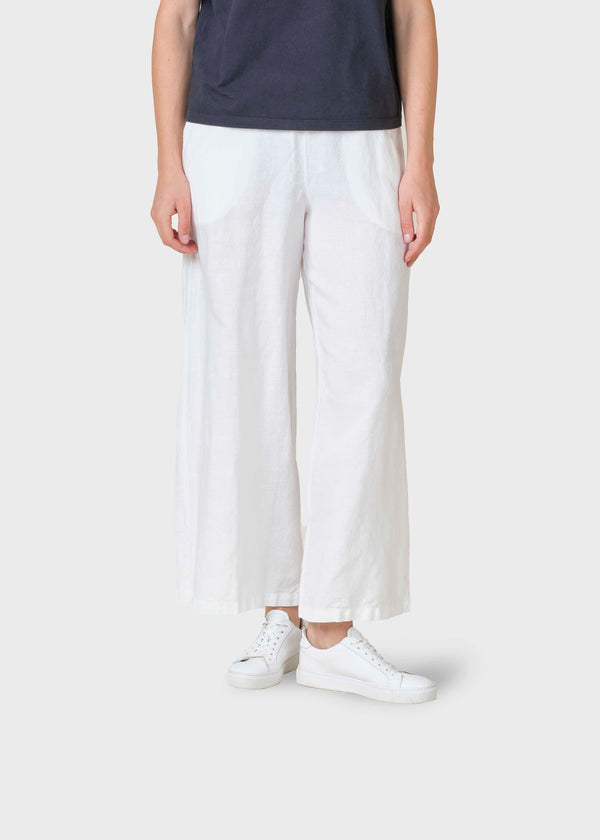Klitmøller Collective ApS Kaja cotton/linen pants Pants White