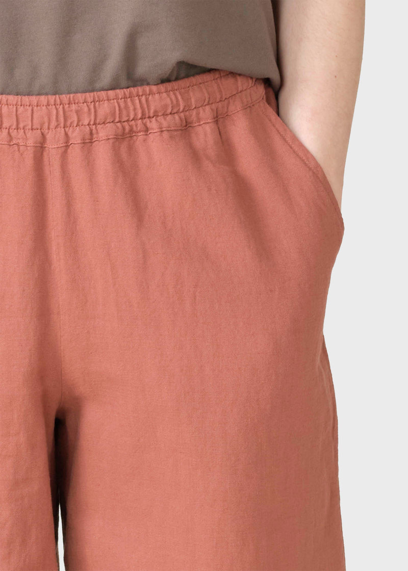 Klitmøller Collective ApS Kaja cotton/linen pants Pants Burnt Sienna