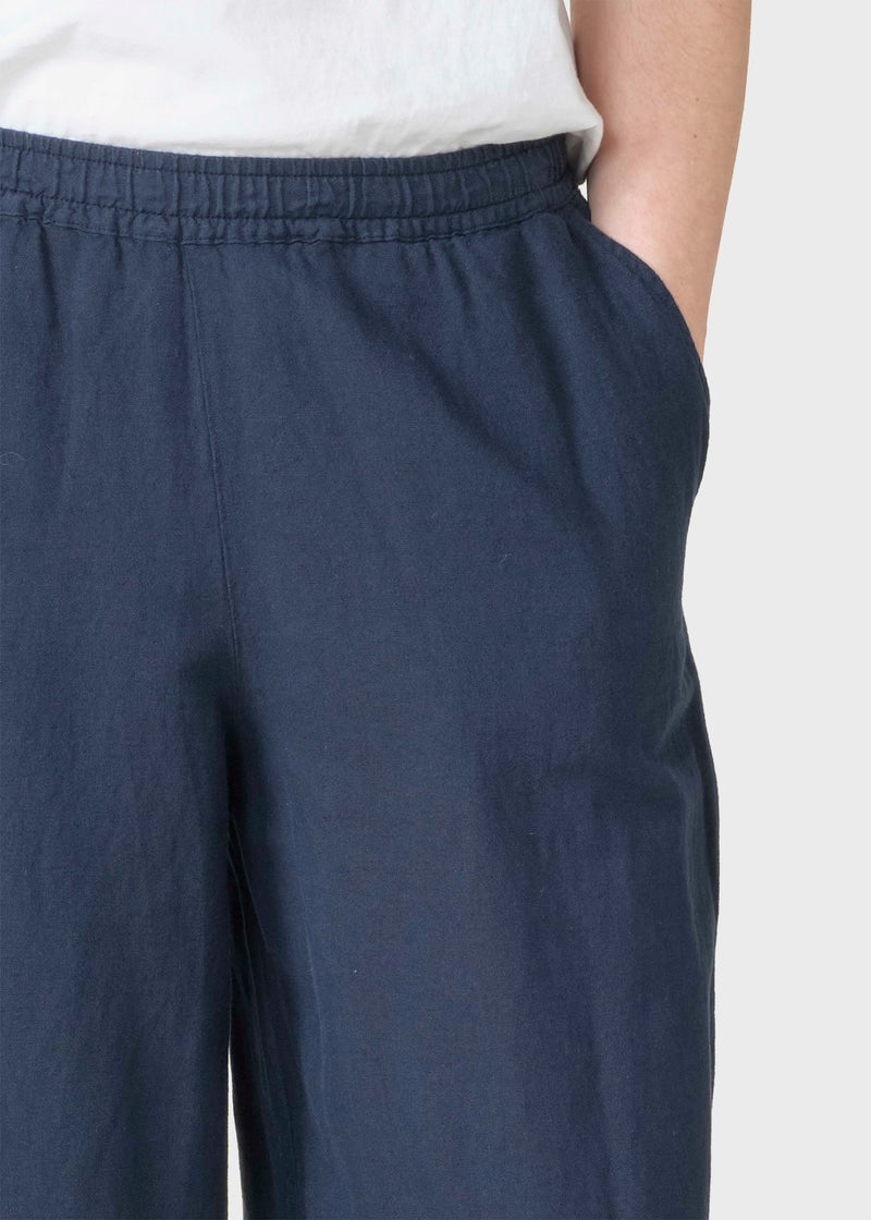 Klitmøller Collective ApS Kaja cotton/linen pants Pants Navy