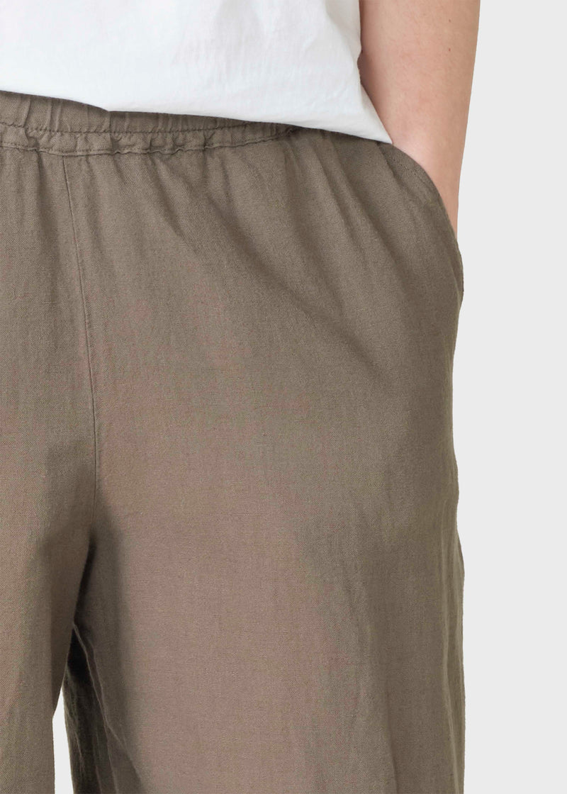 Klitmøller Collective ApS Kaja cotton/linen pants Pants Taupe