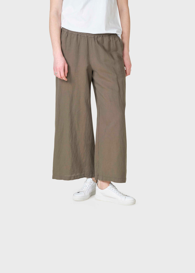 Klitmøller Collective ApS Kaja cotton/linen pants Pants Taupe