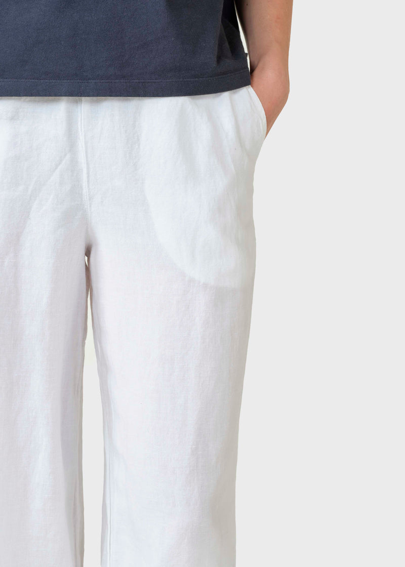 Klitmøller Collective ApS Kaja linen pants Pants White