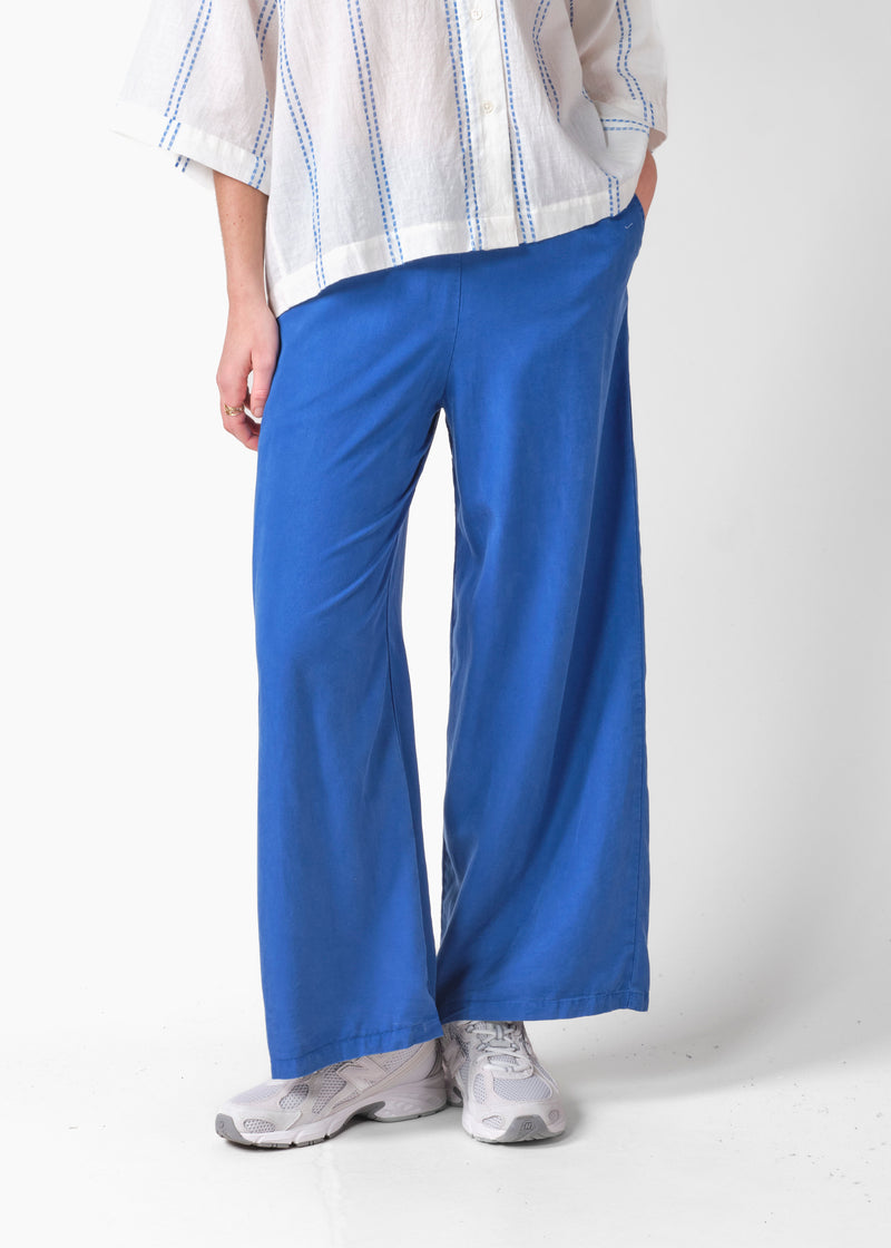 ［W］double polyester pants ovy kaja Kaja lyocell pants - Surf blue – klitmollercollective.com