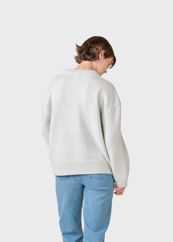 Klitmøller Collective ApS Karen knit Knitted sweaters Pastel grey