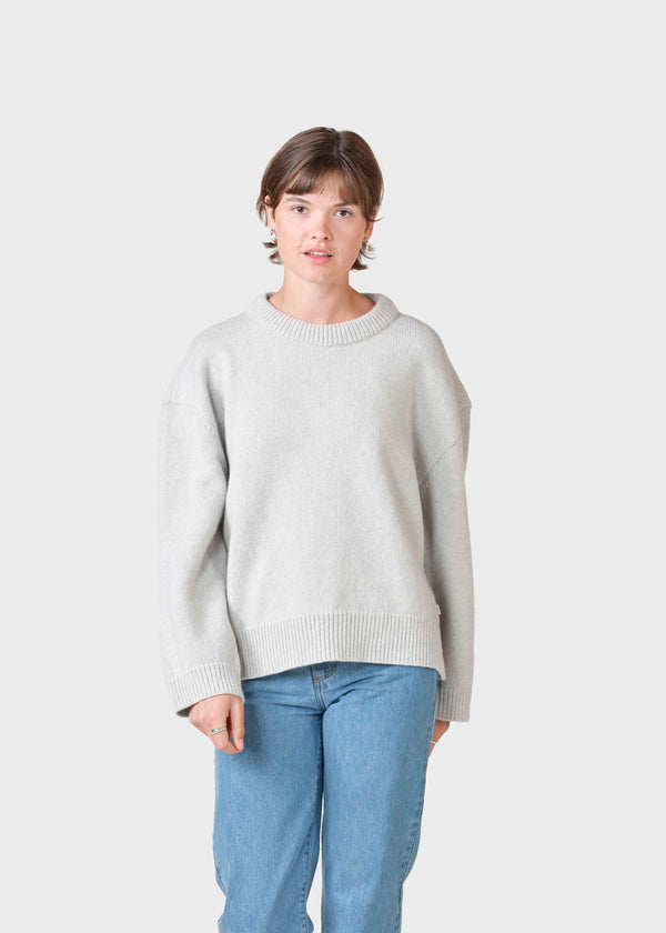 Klitmøller Collective ApS Karen knit Knitted sweaters Pastel grey