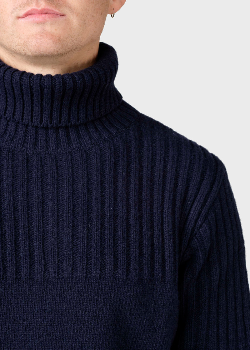Klitmøller Collective ApS Karlsson knit Knitted sweaters Navy