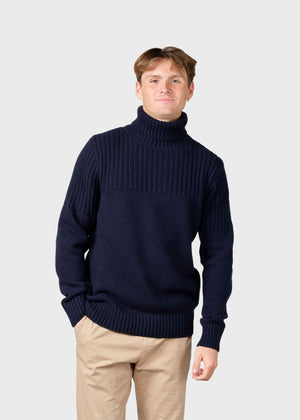 Klitmøller Collective ApS Karlsson knit Knitted sweaters Navy