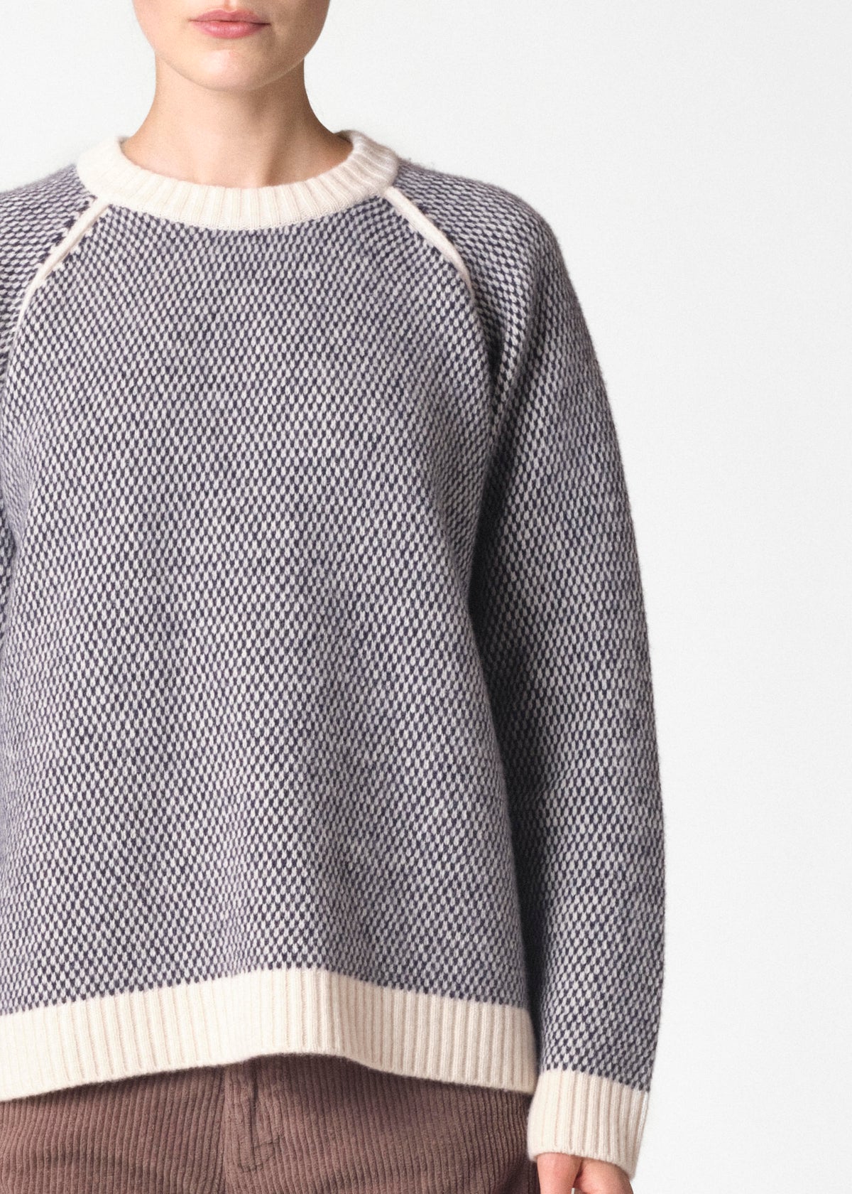 Klitmøller Collective ApS Kate knit Knitted sweaters Cream/navy