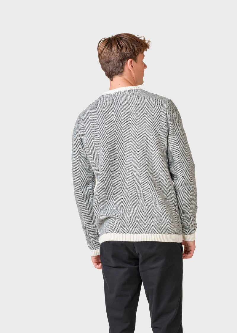 Klitmøller Collective ApS Keld knit Knitted sweaters Cream/black