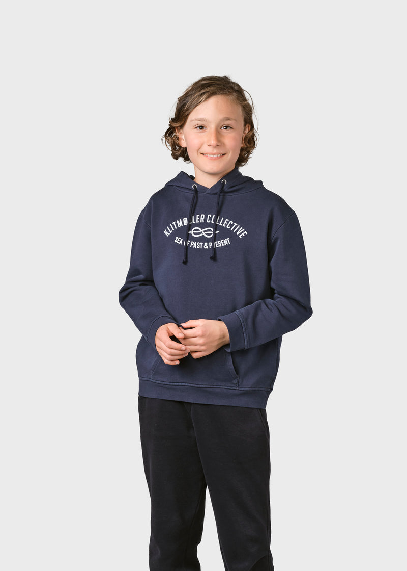 Klitmøller Collective ApS Kids logo eye hoodie Sweatshirts Navy