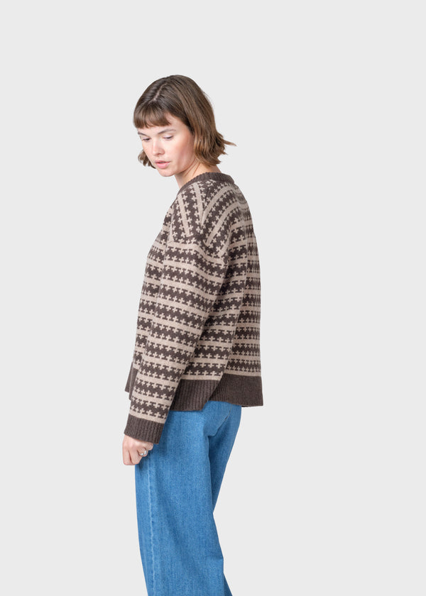 Klitmøller Collective ApS Kitti knit Knitted sweaters Taupe/sand