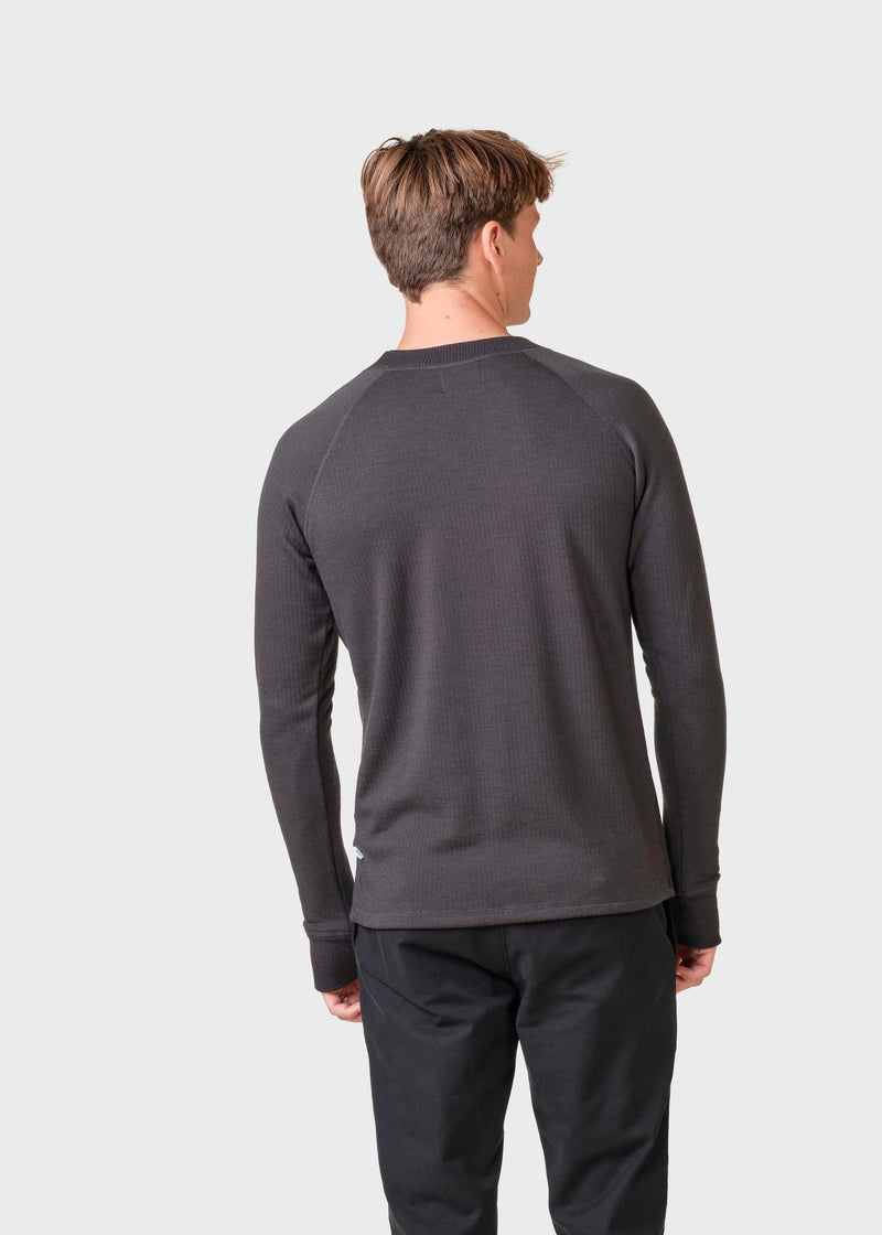 Klitmøller Collective ApS Knuth wool crew Sweatshirts Black