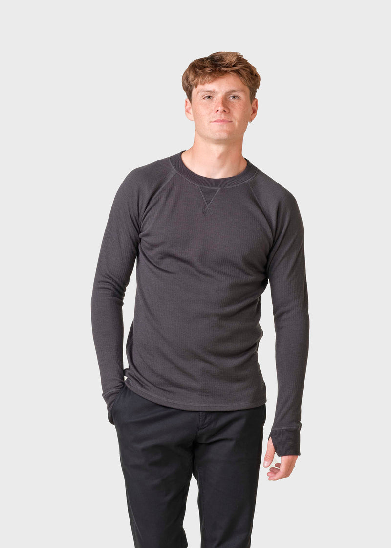 Klitmøller Collective ApS Knuth wool crew Sweatshirts Black