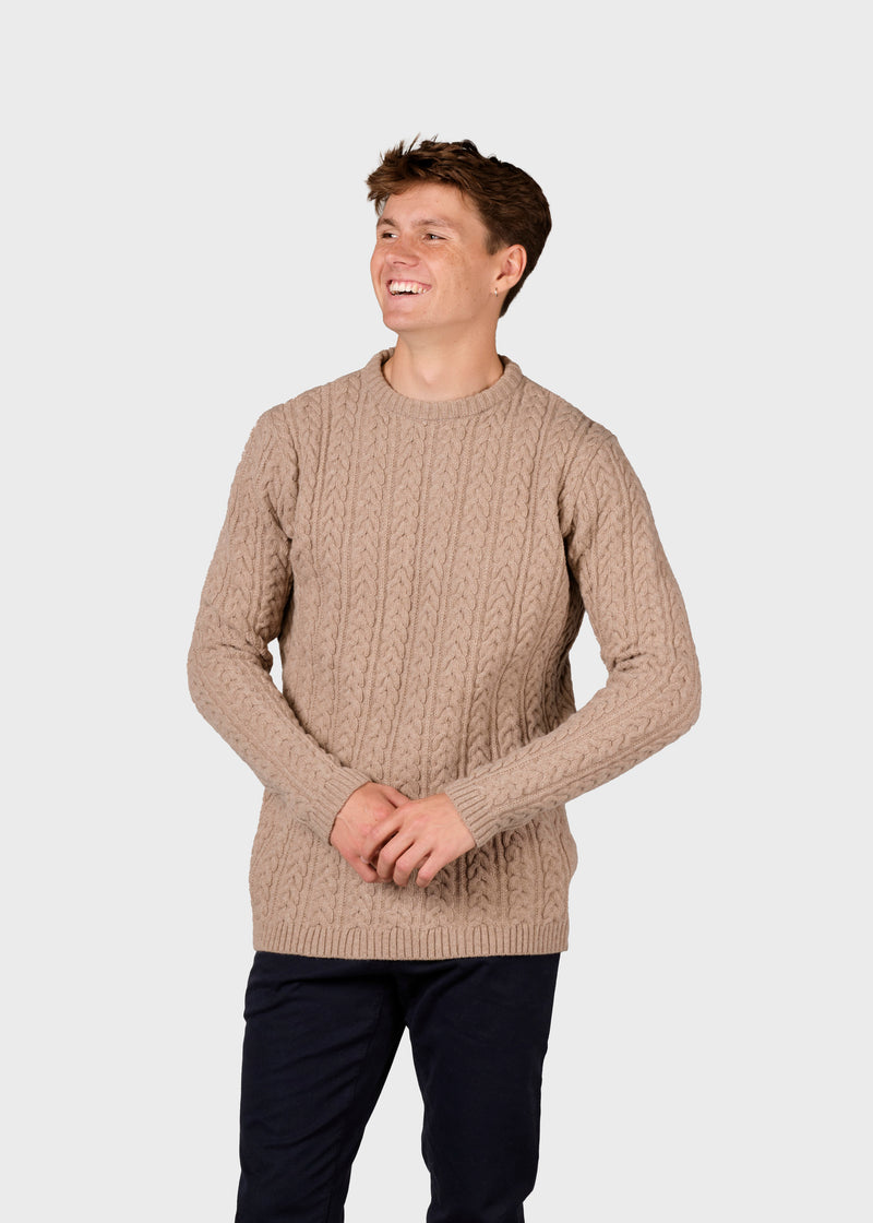 Klitmøller Collective ApS Kornelius knit Knitted sweaters Sand