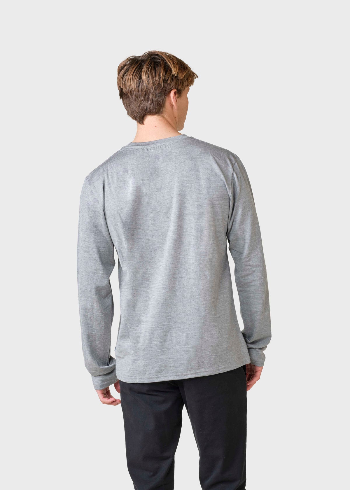 Klitmøller Collective ApS Lars LS tee T-Shirts Grey melange