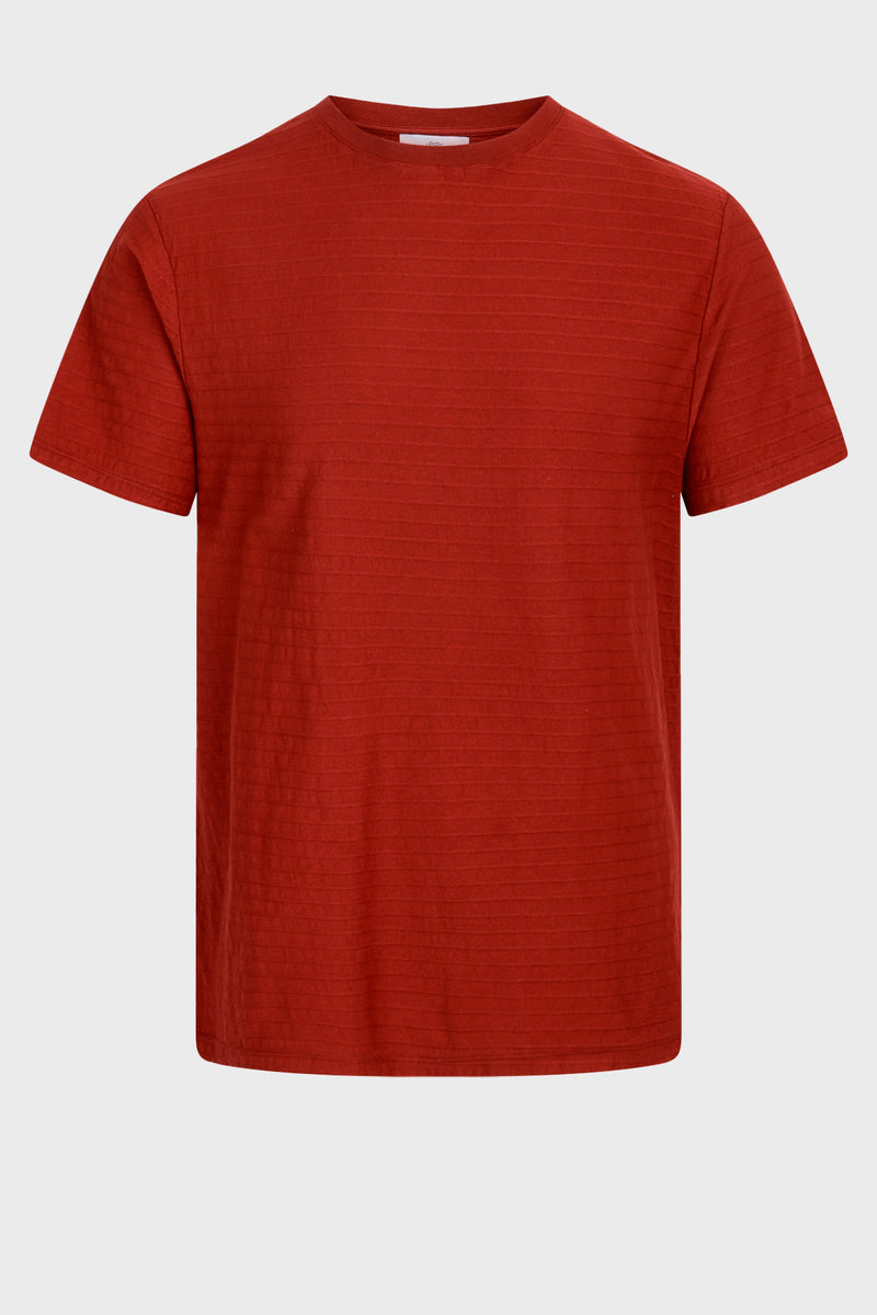 Klitmøller Collective ApS Lauge tee T-Shirts Clay red