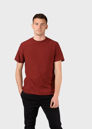 Klitmøller Collective ApS Lauge tee T-Shirts Clay red