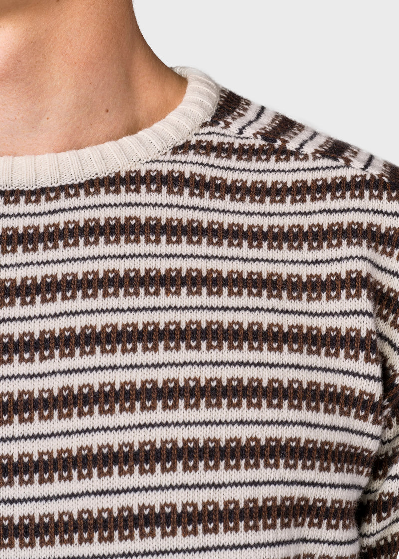 Klitmøller Collective ApS Laurits knit Knitted sweaters Cream base
