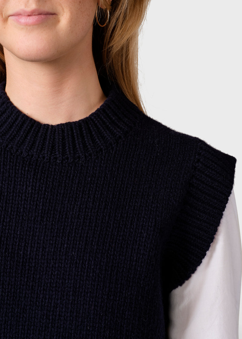 Leah knit vest - Sand –