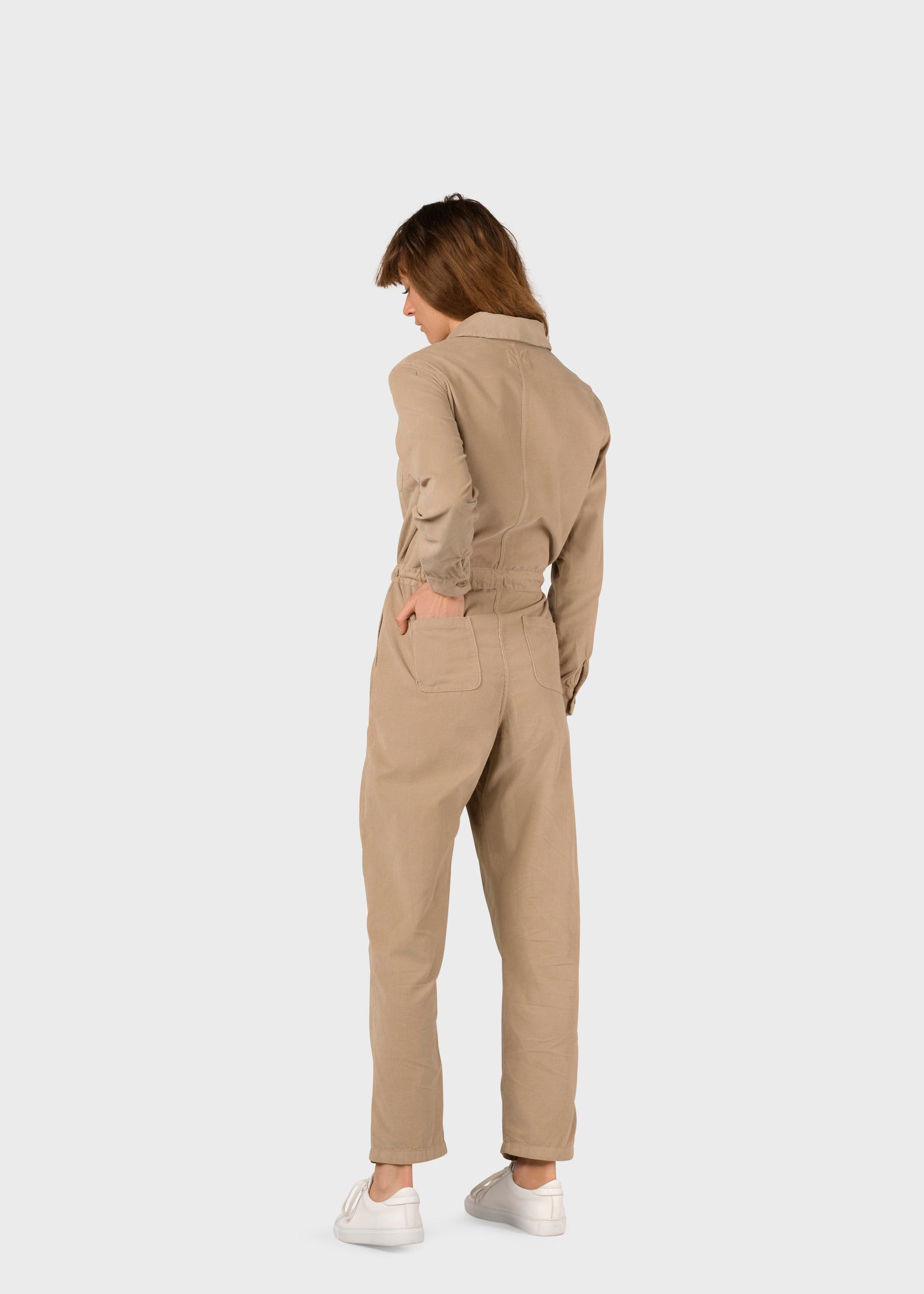Lena corduroy jumpsuit - Sand – klitmollercollective.com