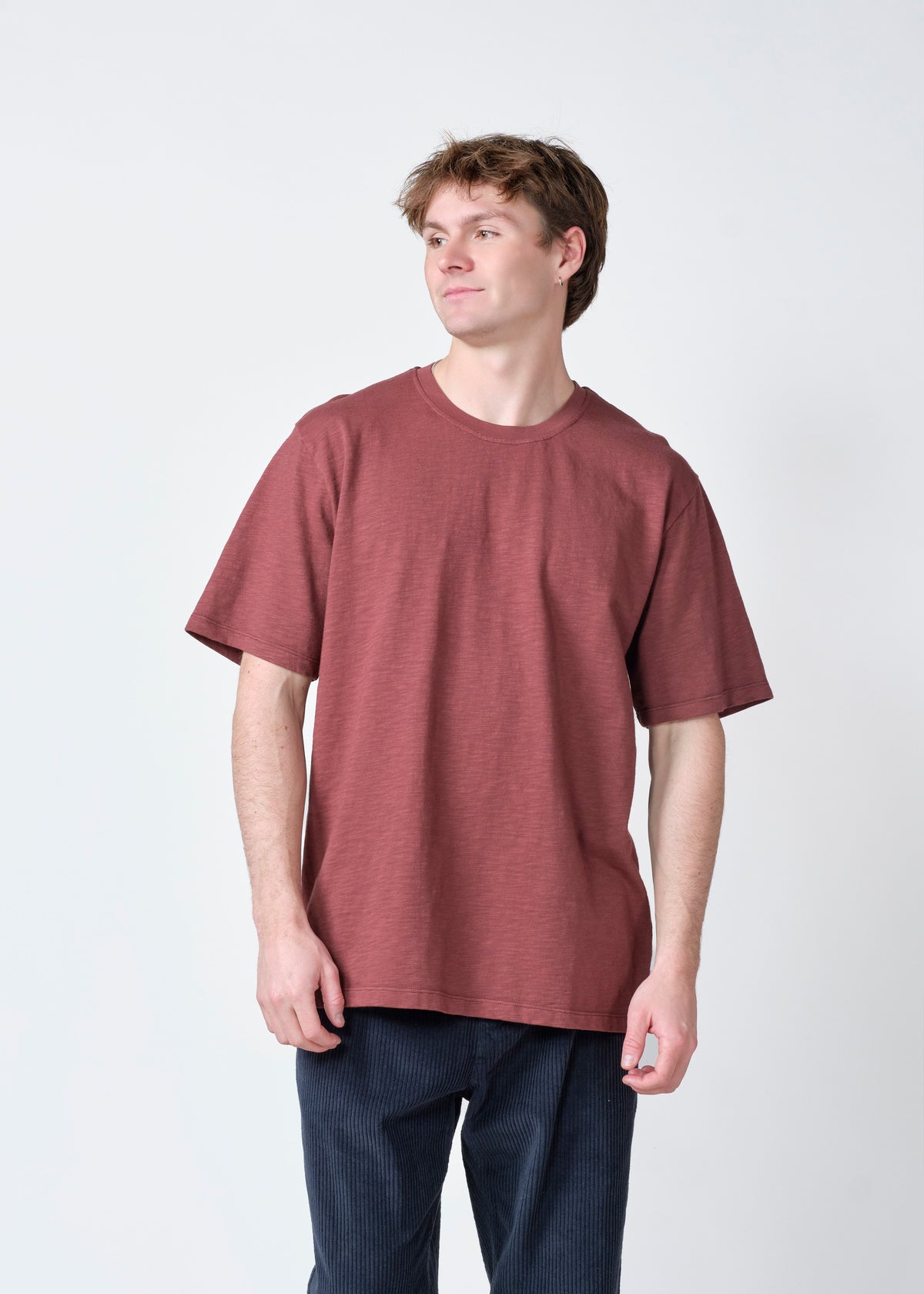 Klitmøller Collective ApS Leon tee T-Shirts Burgundy