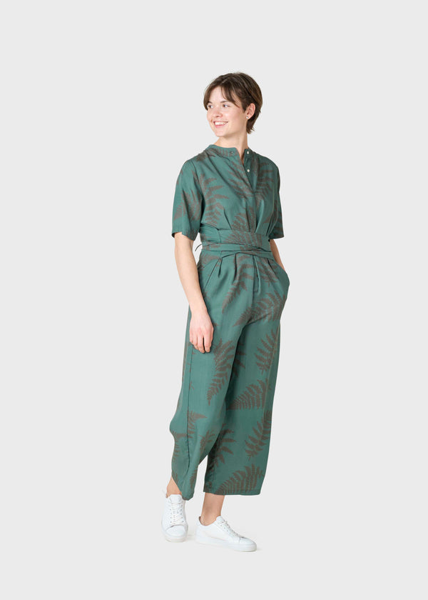 Klitmøller Collective ApS Limona print jumpsuit Jumpsuits Green tones