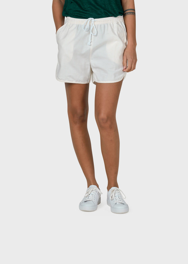 Klitmøller Collective ApS Linda striped shorts Walkshorts White/lemon sorbet