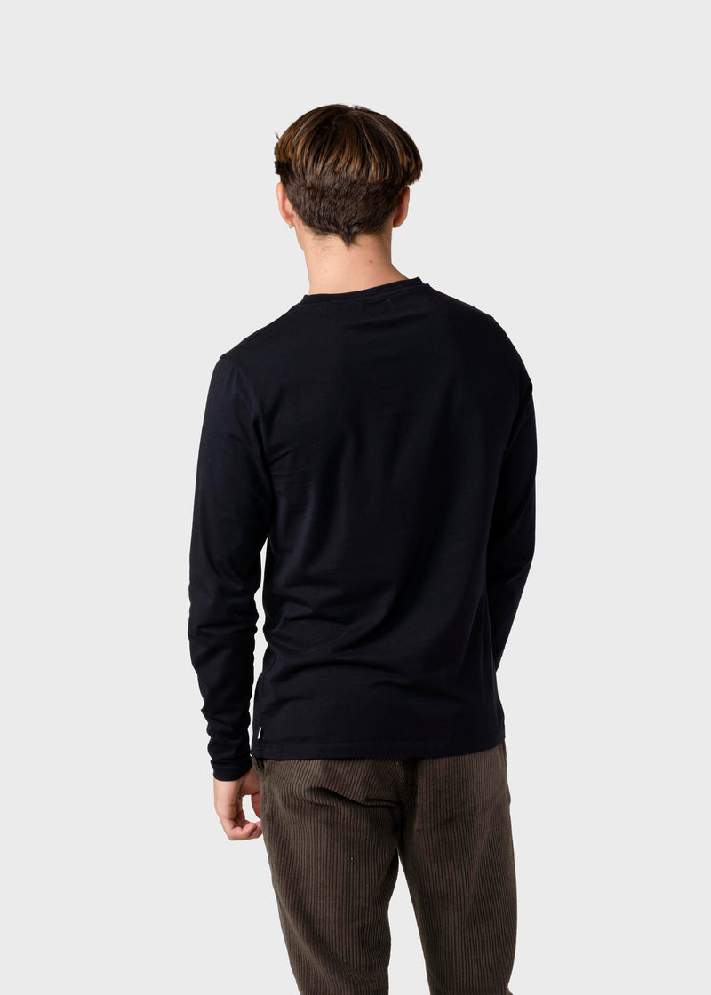 Klitmøller Collective ApS Linus LS tee T-Shirts Black