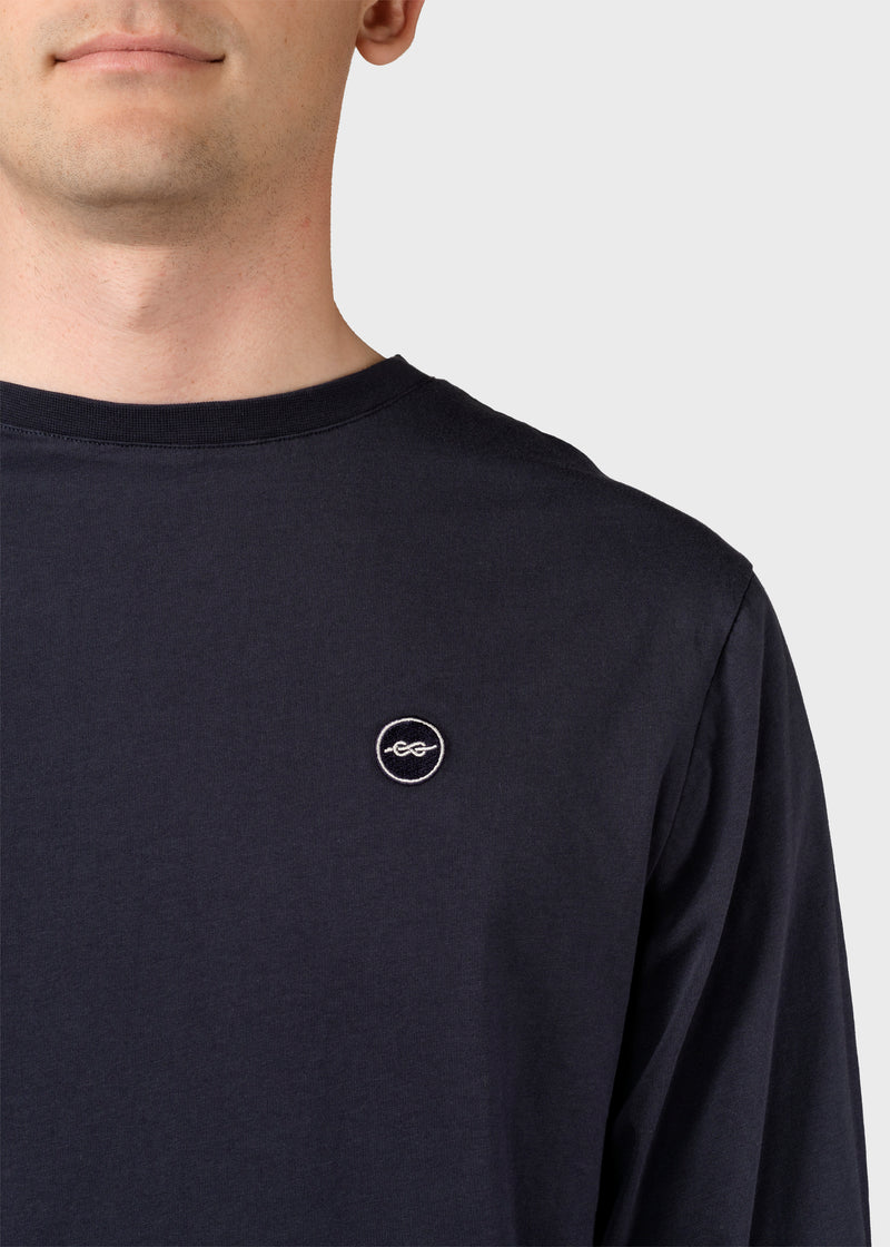 Klitmøller Collective ApS Linus LS tee T-Shirts Navy