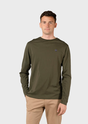 Klitmøller Collective ApS Linus LS tee T-Shirts Olive