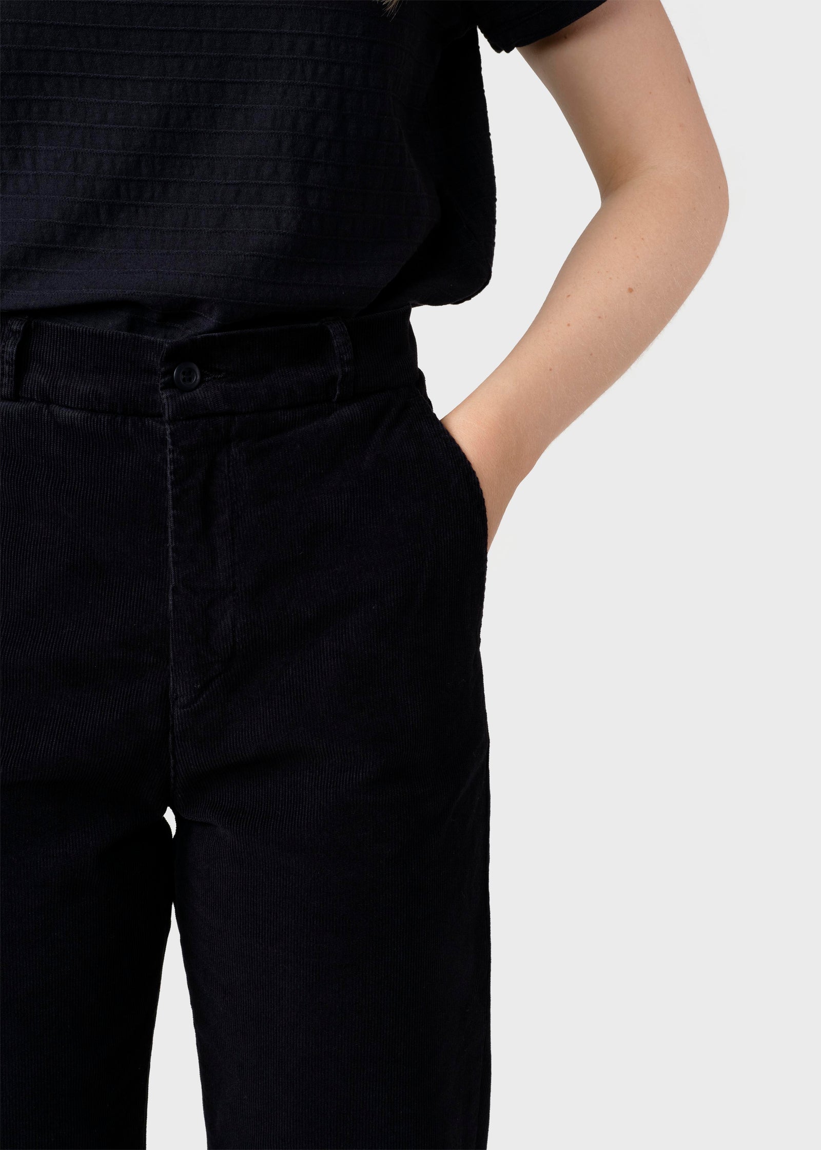 Lone corduroy pants - Black – klitmollercollective.com