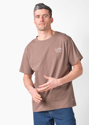Klitmøller Collective ApS Ludvig tee OCS T-Shirts Taupe