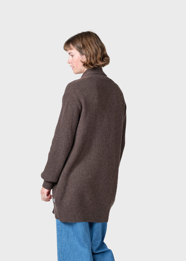 Klitmøller Collective ApS Luna knit cardigan Knitted sweaters Taupe