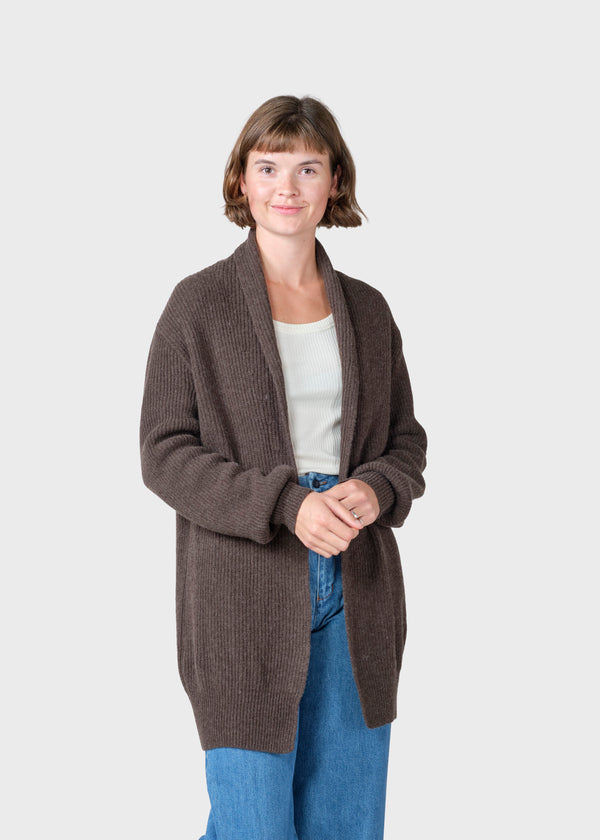 Klitmøller Collective ApS Luna knit cardigan Knitted sweaters Taupe