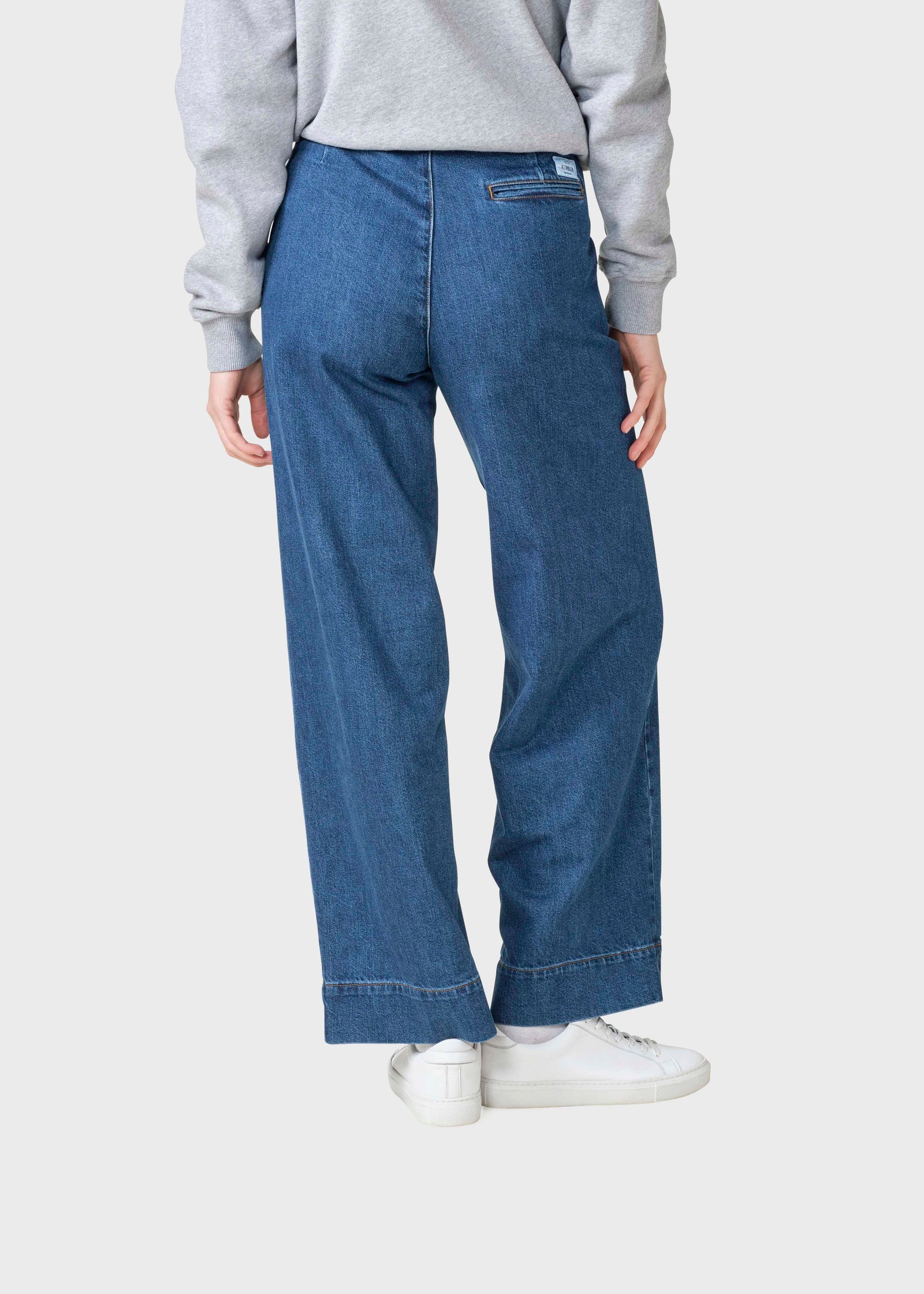 Lydia denim pants - Dark blue stonewash – klitmollercollective.com