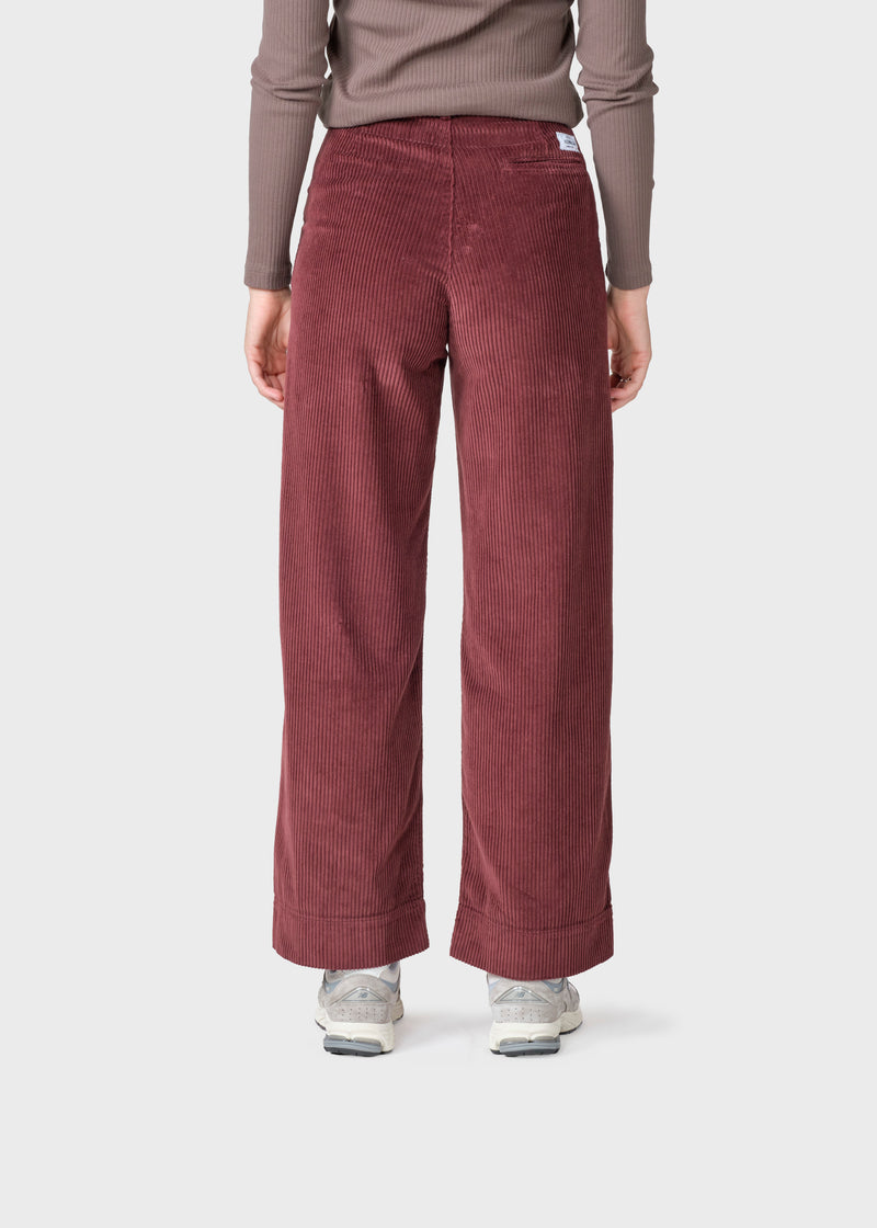 Klitmøller Collective ApS Lydia jumbo corduroy pants Pants Burgundy