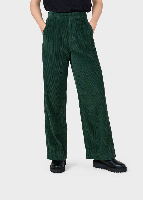 Klitmøller Collective ApS Lydia jumbo corduroy pants Pants Moss Green