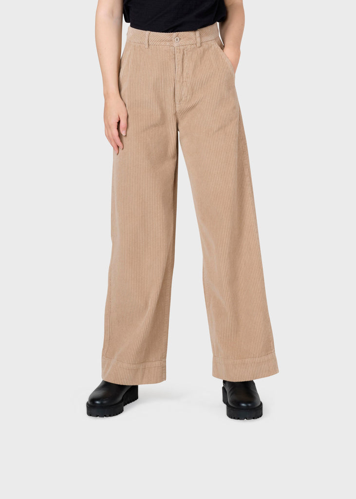 Lydia jumbo corduroy pants - Sand – klitmollercollective.com