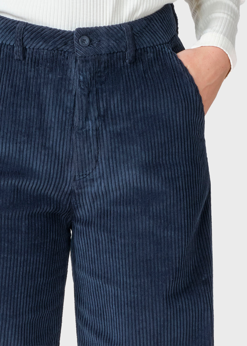 Klitmøller Collective ApS Lydia jumbo corduroy pants - Tall Pants Navy