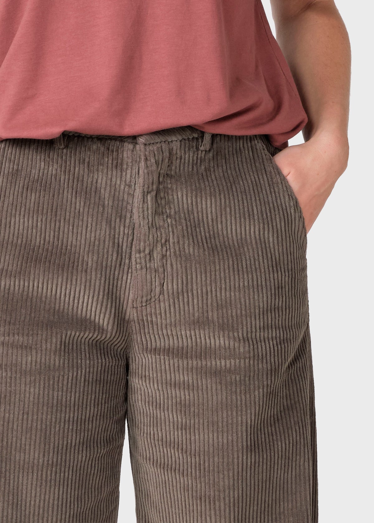 Klitmøller Collective ApS Lydia jumbo corduroy pants - Tall GOTS Pants Taupe
