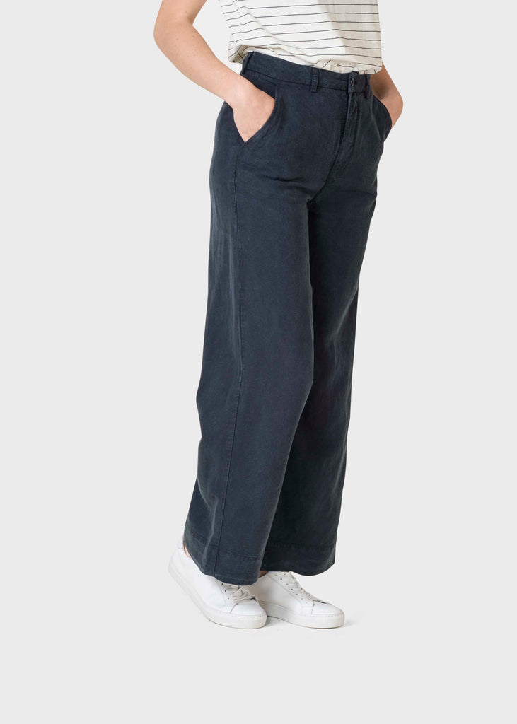 Lydia lyocell pants - Navy – klitmollercollective.com
