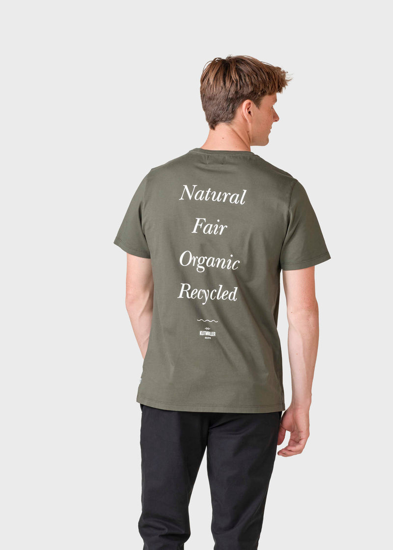 Klitmøller Collective ApS Magne tee T-Shirts Olive