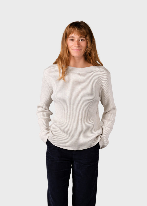Klitmøller Collective ApS Maj knit Knitted sweaters Pastel grey