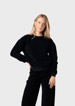 Klitmøller Collective ApS Malin crew Sweatshirts Black