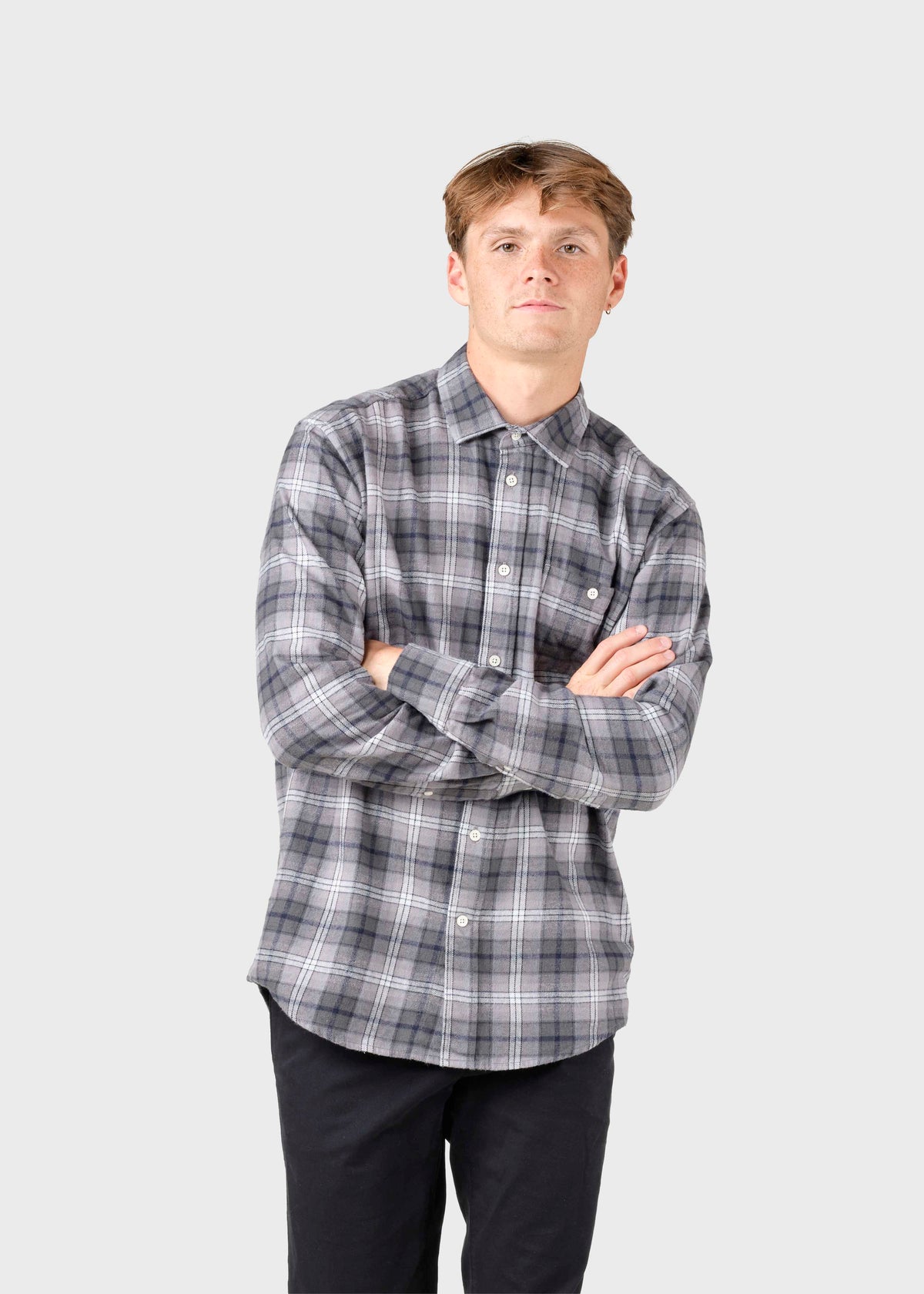 Klitmøller Collective ApS Manny shirt Shirts Olive/cream/navy