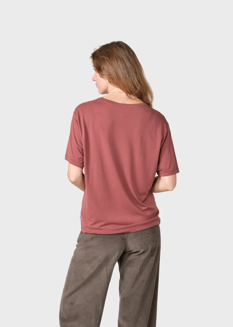 Klitmøller Collective ApS Maren tee T-Shirts Burgundy